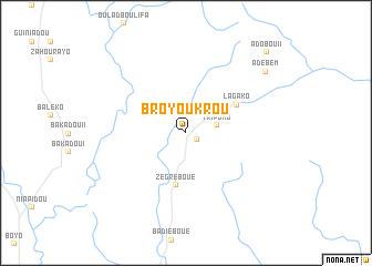 map of Broyoukrou