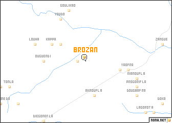 map of Brozan