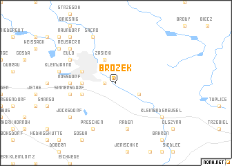 map of Brożek