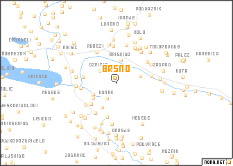 map of Bršno