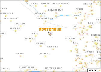 map of Brštanovo
