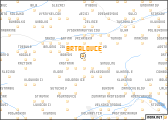 map of Brtalovce