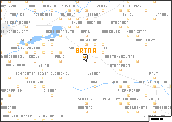 map of Brtná