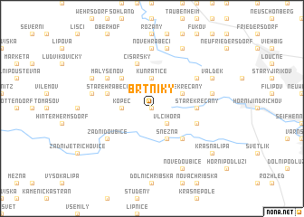 map of Brtníky