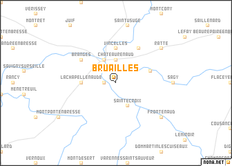 map of Bruailles