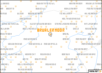 map of Brualer Moor