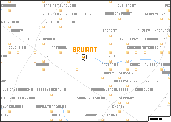 map of Bruant