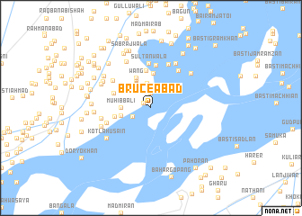 map of Bruceābād