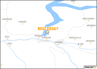 map of Bruce Eddy