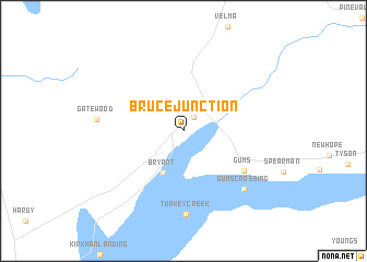 map of Bruce Junction