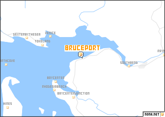 map of Bruceport