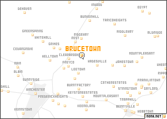 map of Brucetown