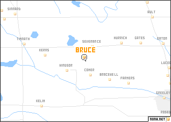 map of Bruce