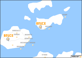 map of Bruce