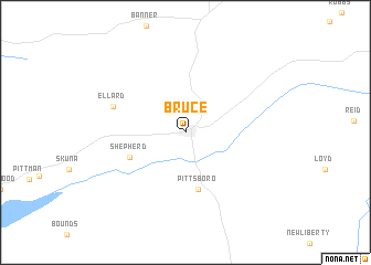 map of Bruce
