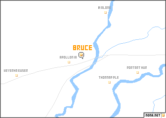 map of Bruce