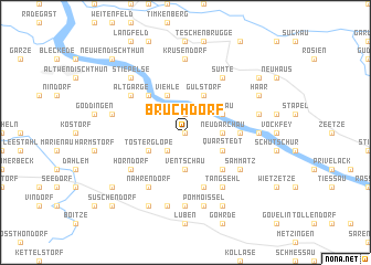 map of Bruchdorf