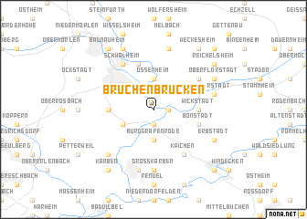 map of Bruchenbrücken