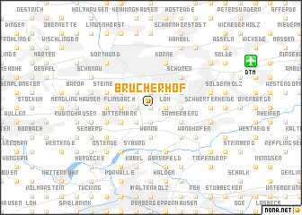 map of Brücherhof