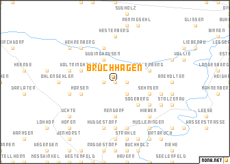 map of Bruchhagen