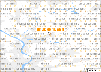 map of Bruchhausen