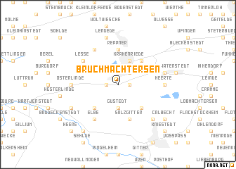 map of Bruchmachtersen