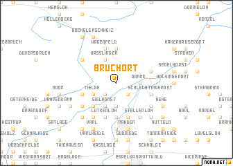 map of Bruchort