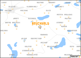 map of Bruchwałd