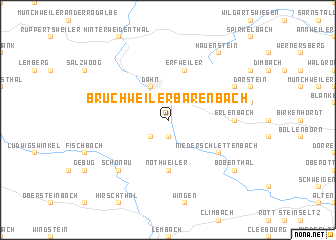 map of Bruchweiler-Bärenbach