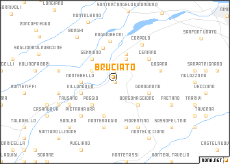 map of Bruciato