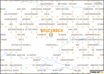 map of Bruckbach