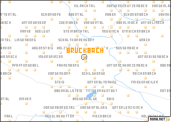 map of Bruckbach