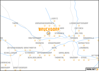 map of Bruckdorf