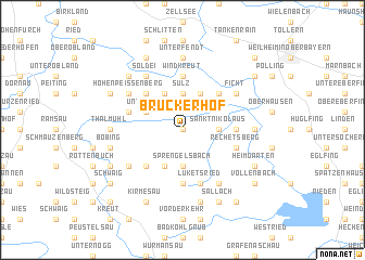 map of Bruckerhof