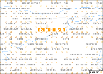 map of Bruckhäusln