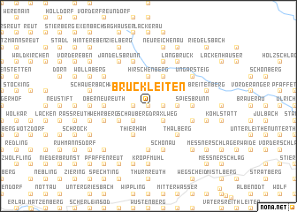 map of Bruckleiten