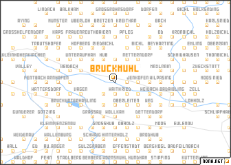 map of Bruckmühl