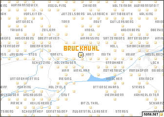 map of Bruckmühl