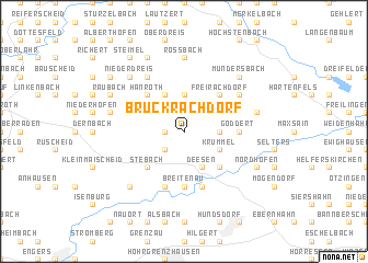 map of Brückrachdorf