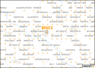 map of Brück