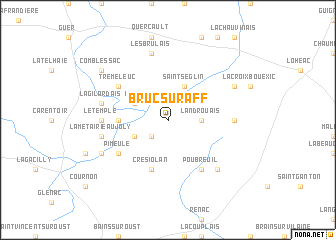 map of Bruc-sur-Aff