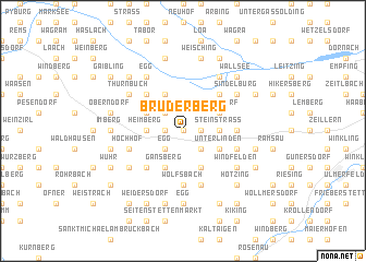 map of Bruderberg