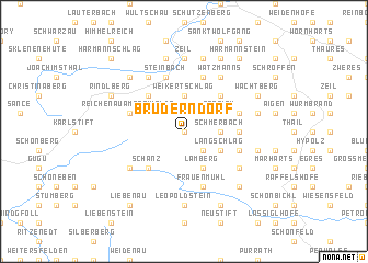 map of Bruderndorf