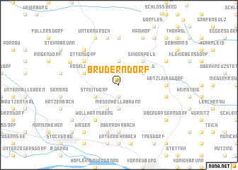 map of Bruderndorf