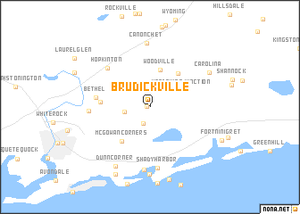 map of Brudickville