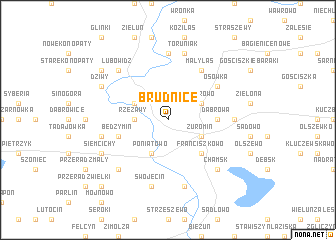 map of Brudnice