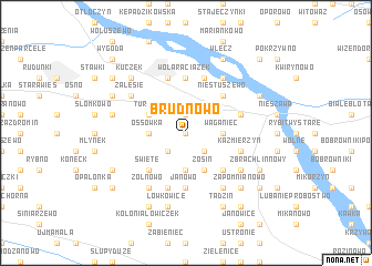 map of Brudnowo