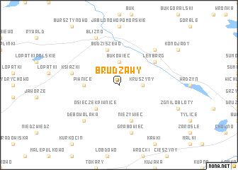 map of Brudzawy