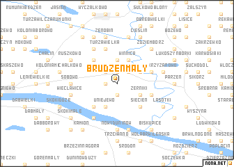 map of Brudzeń Mały