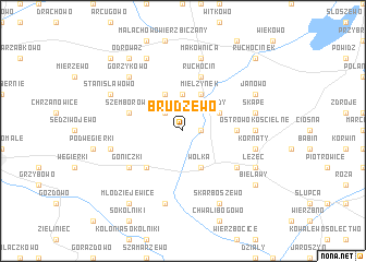 map of Brudzewo